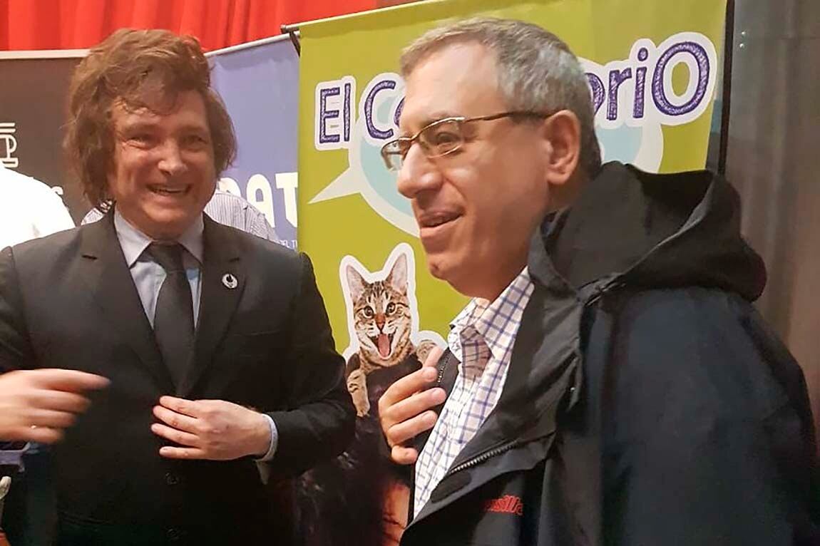 Maslatón y Milei, viejos tiempos.