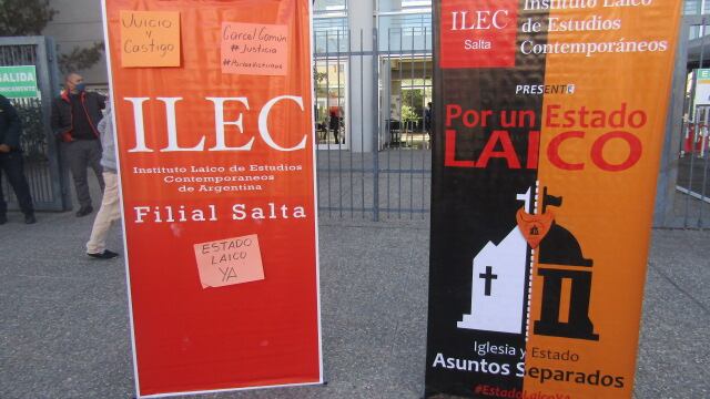 Manifestación en la Ciudad Judicial de Salta.