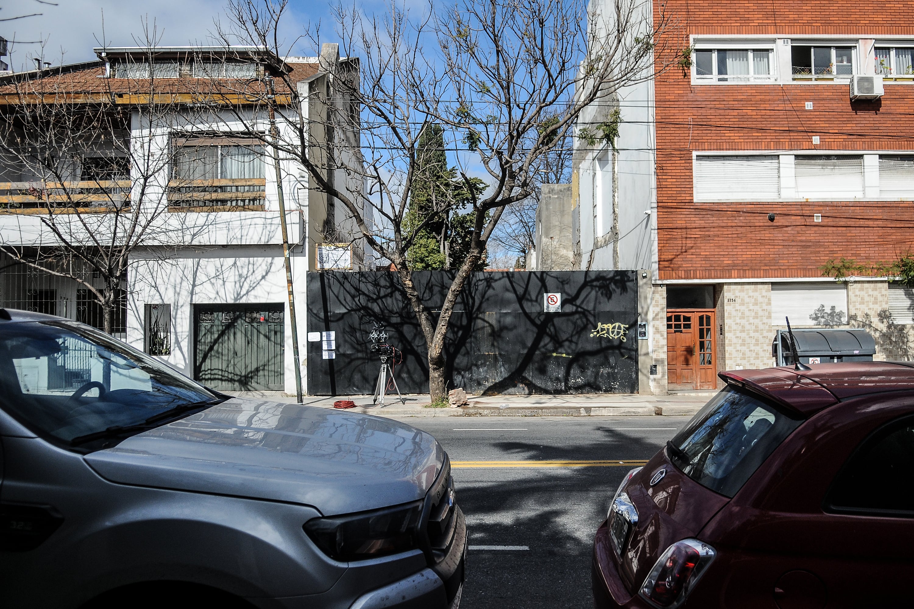A la izquierda, la casa de los Graf.