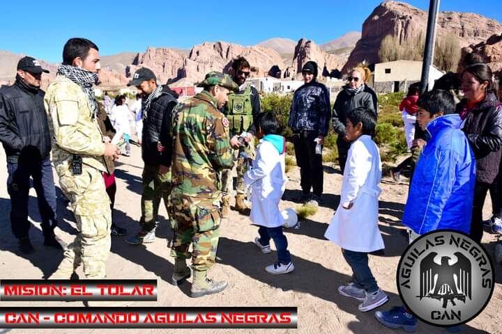 El supuesto Comando con niñas y niños de la Comunidad El Tolar.