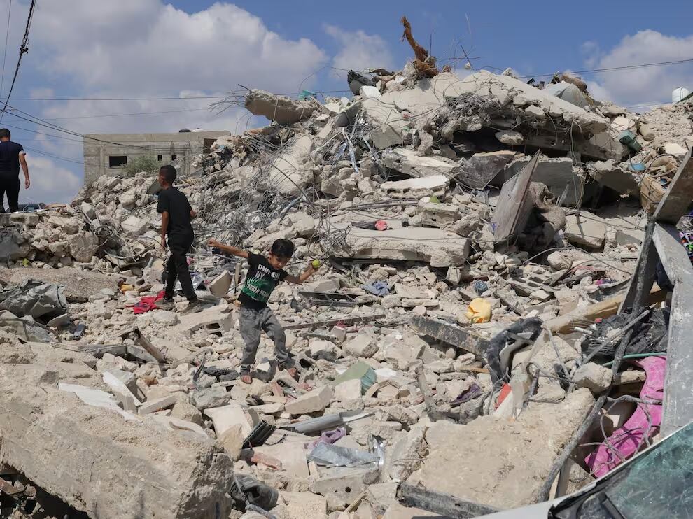 Cisjordania, tras un ataque israelí. 