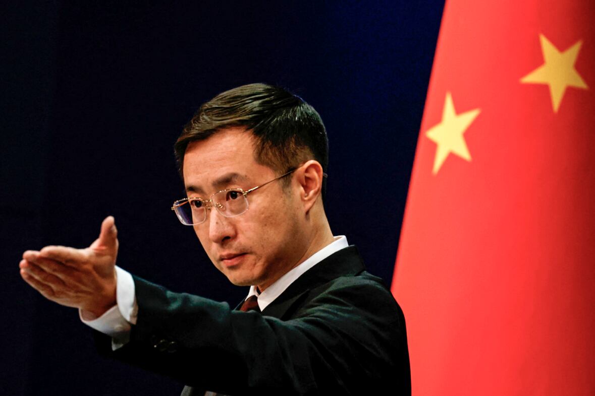 Lin Jian, portavoz del Ministerio de Exteriores chino.
