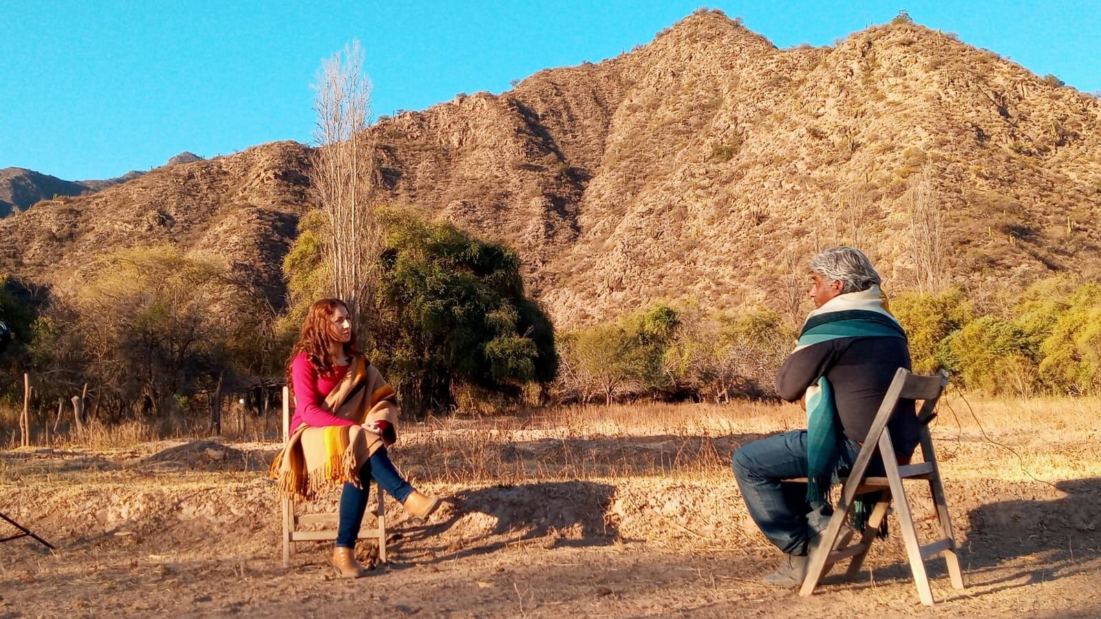 Gloria Villanueva y Jorge Zaracho, en Belén, Catamarca. 