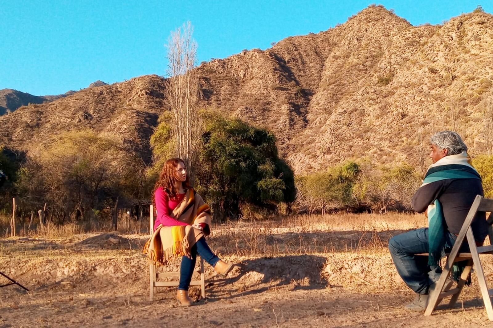 Gloria Villanueva y Jorge Zaracho, en Belén, Catamarca.