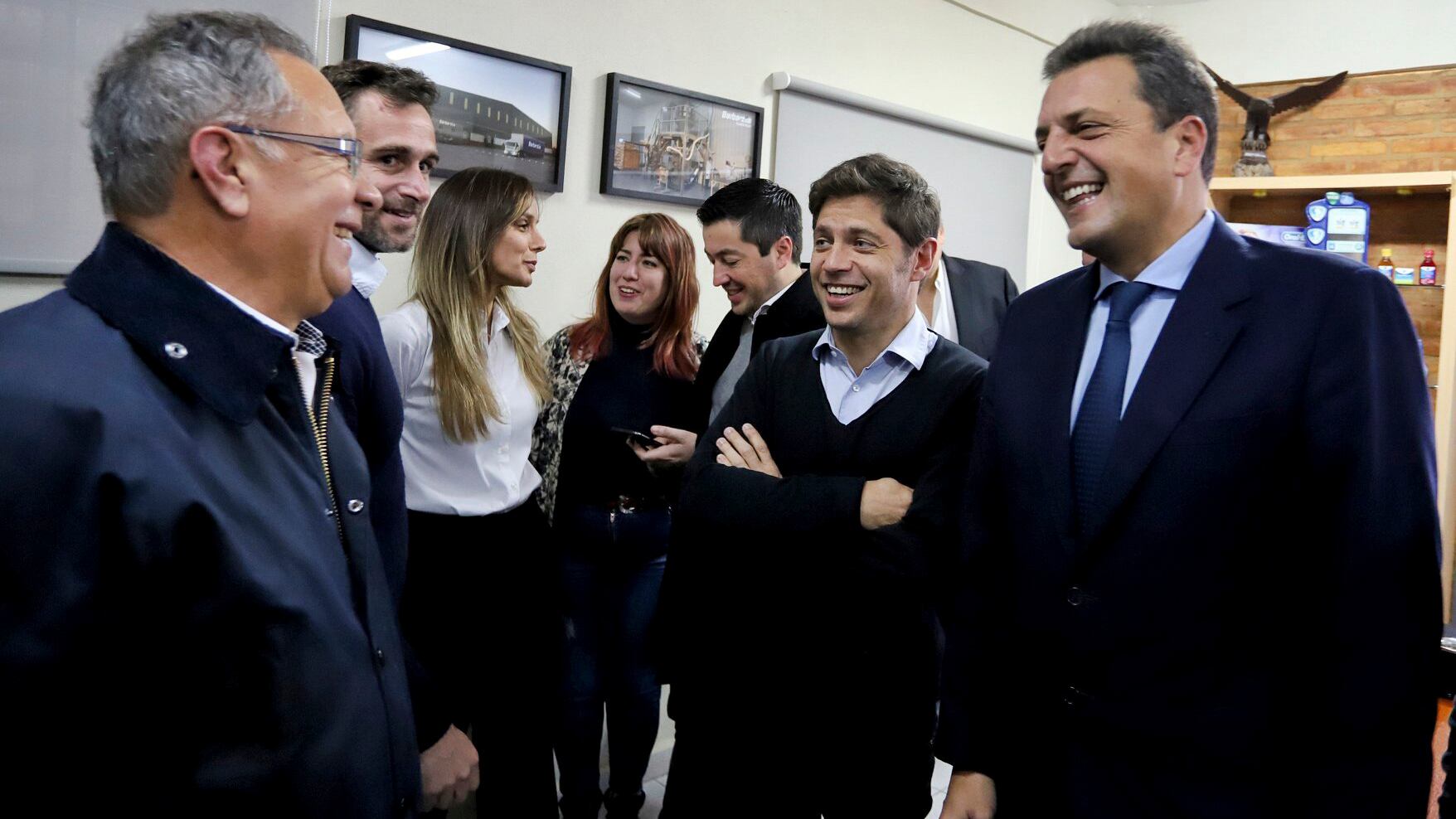Axel Kicillof y Sergio Massa compartieron otro encuentro de campaña.