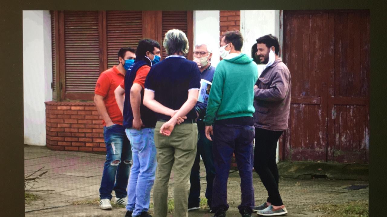 Delegados del gremio aceitero