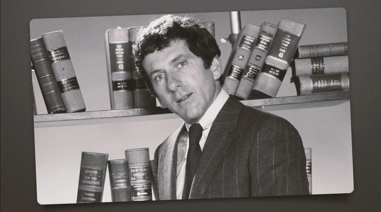 Barry Newman como el entrañable letrado