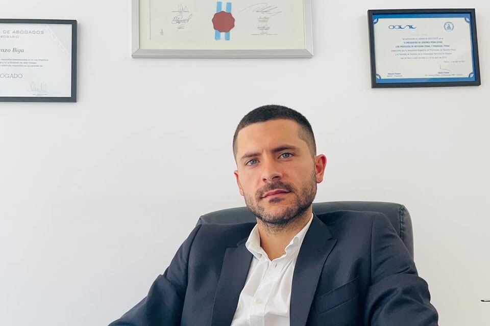 El abogado penalista Renzo Biga.
