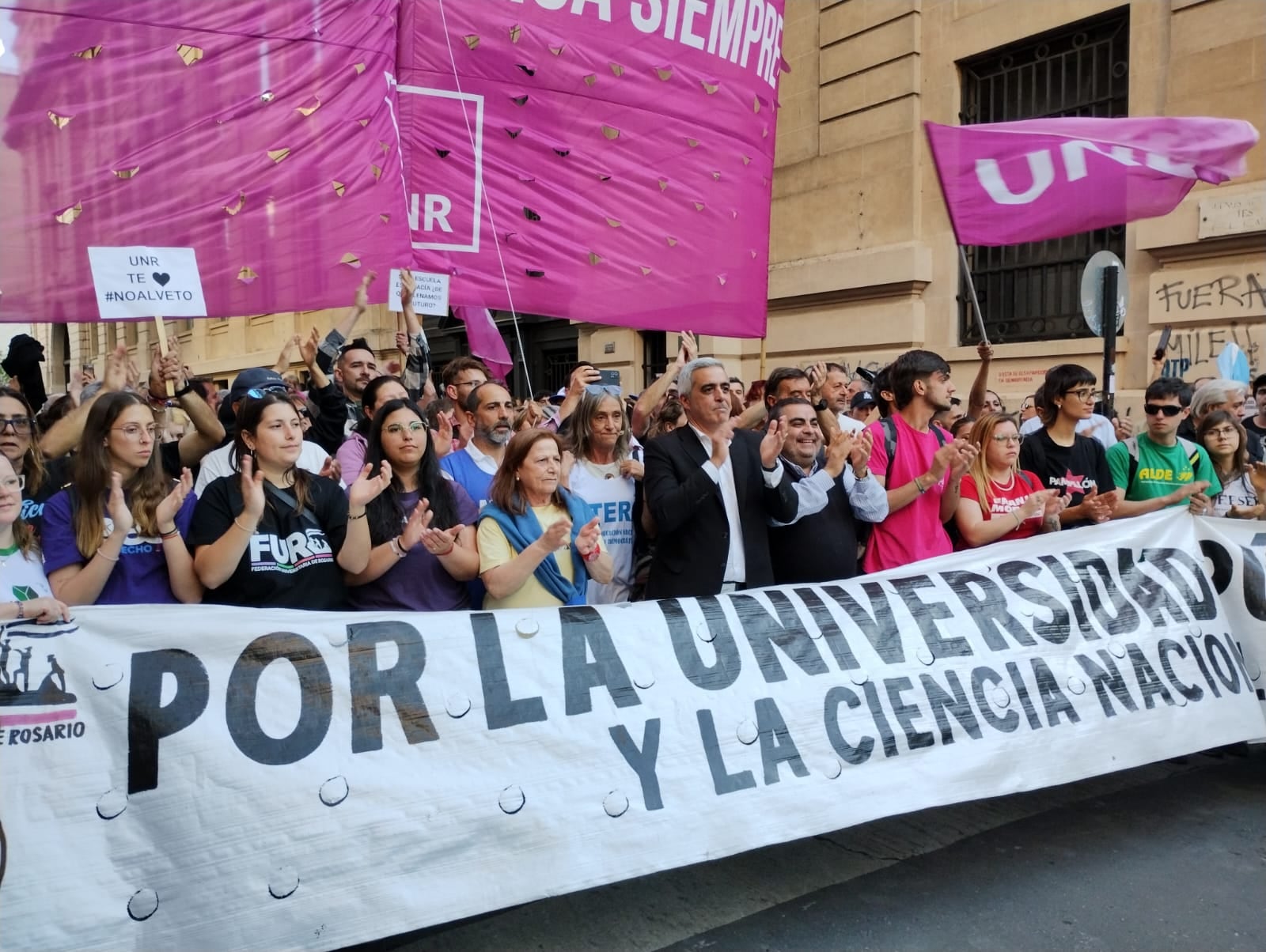 Rosario volvió a movilizarse ayer.