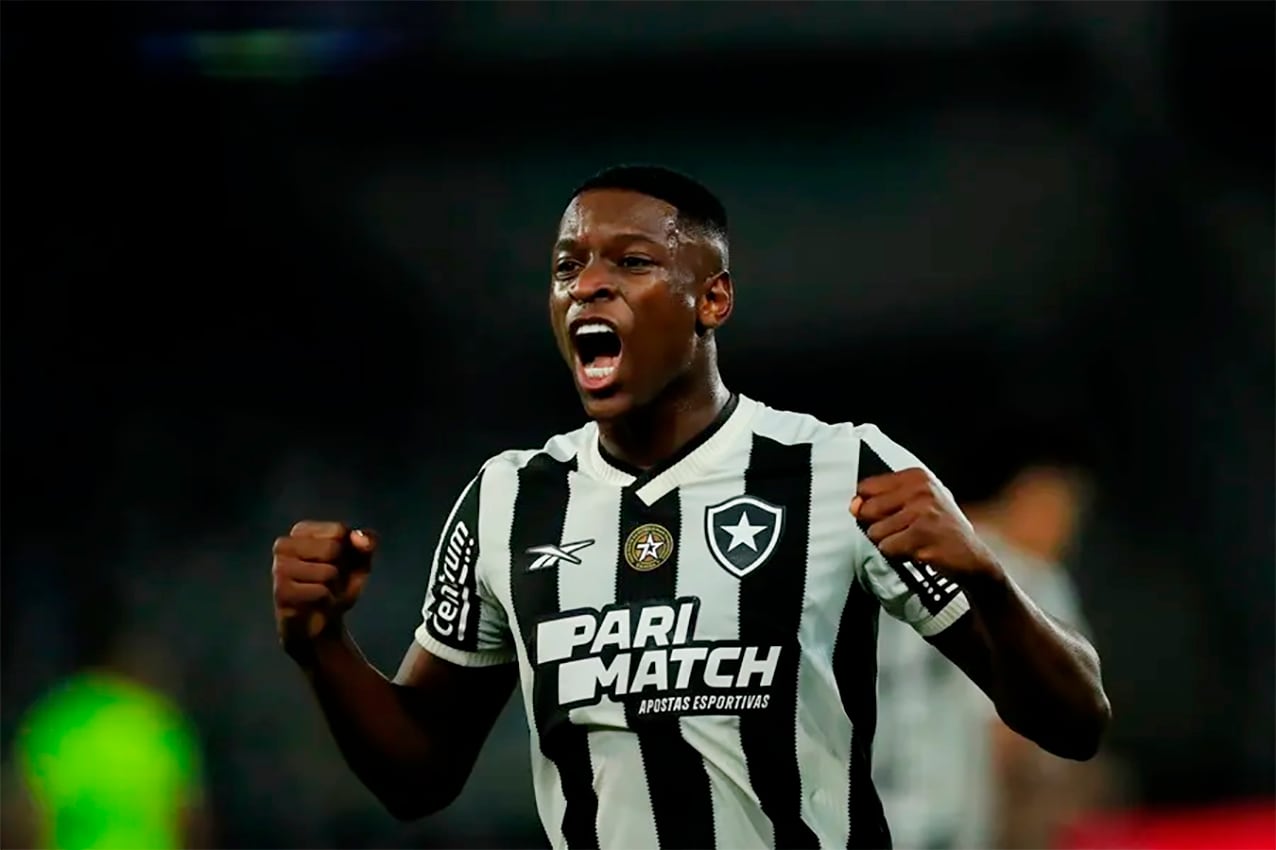 Luiz Henrique metió el primer gol de la final contra Atlético Mineiro.