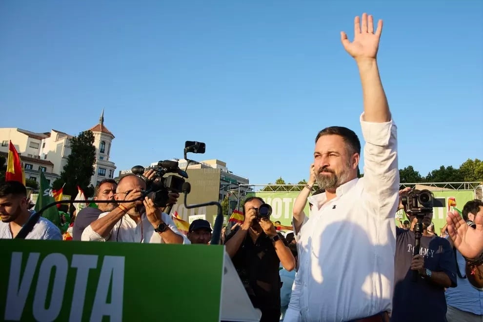 Santiago Abascal, líder de VOX y amigo de Javier Milei