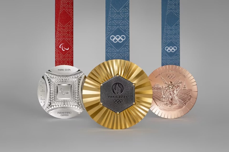 Medallas de oro, plata y bronce en París 2024. 