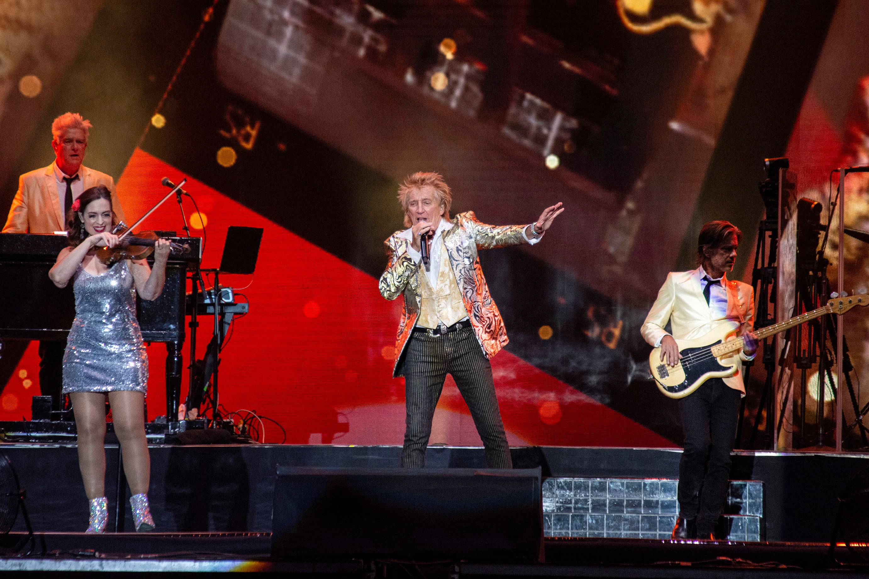 Rod Stewart no dejó de reivindicar su abolengo gaélico.