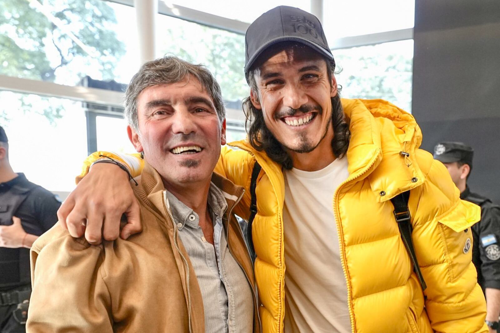 Sergio Manteca Martínez y Edinson Cavani