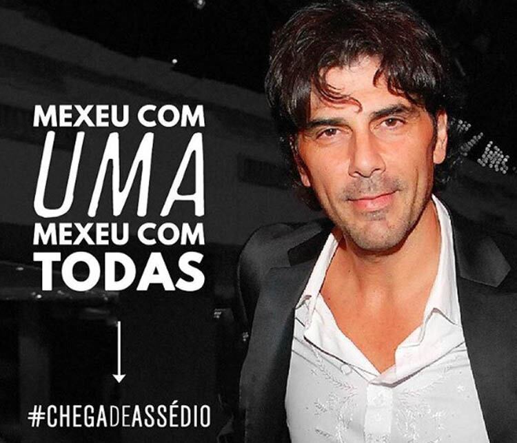 El afiche con el que se denuncia la presencia de Darthes en Brasil.