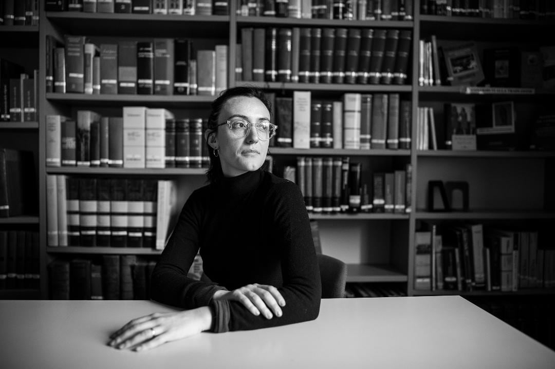 Caminito, licenciada en Filosofía Política, estuvo en Buenos Aires invitada por el Instituto Italiano de Cultura. 