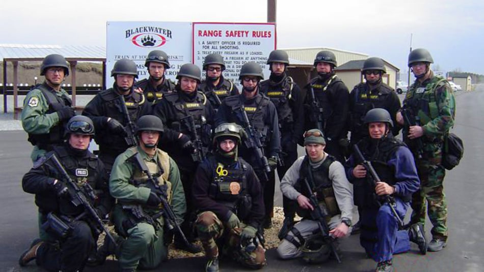 Contratistas militares privados estadounidenses de Blackwater.