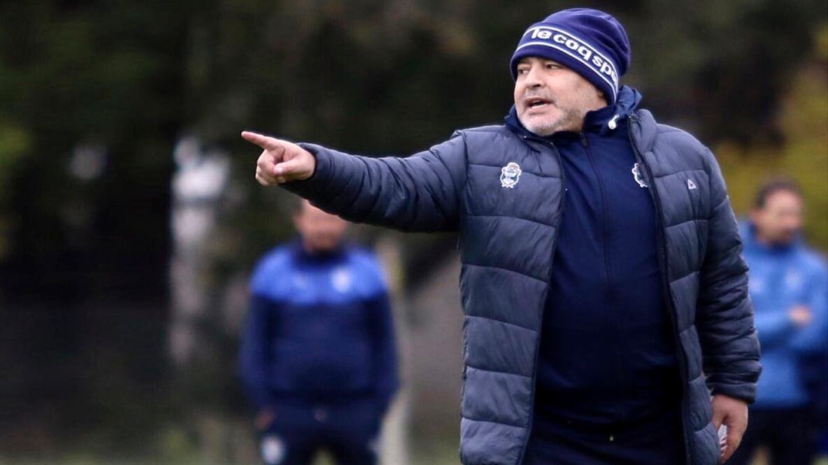 La primera práctica del Diez con Gimnasia y Esgrima La Plata.