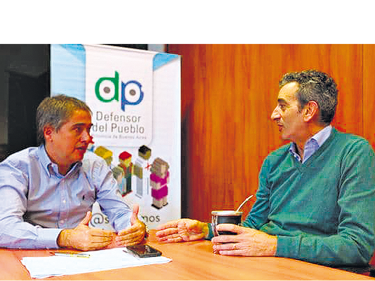 Florencio Randazzo con el ombudsman bonaerense Guido Lorenzino.