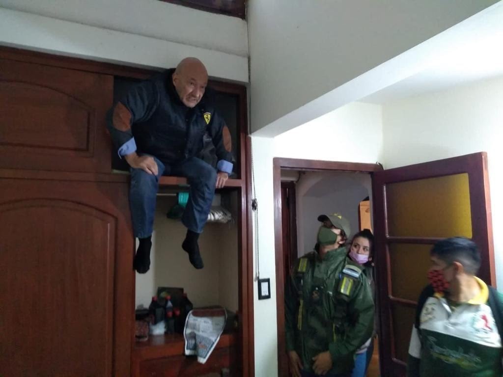 Gendarmería encontró a Cialceta escondido en un armario. 