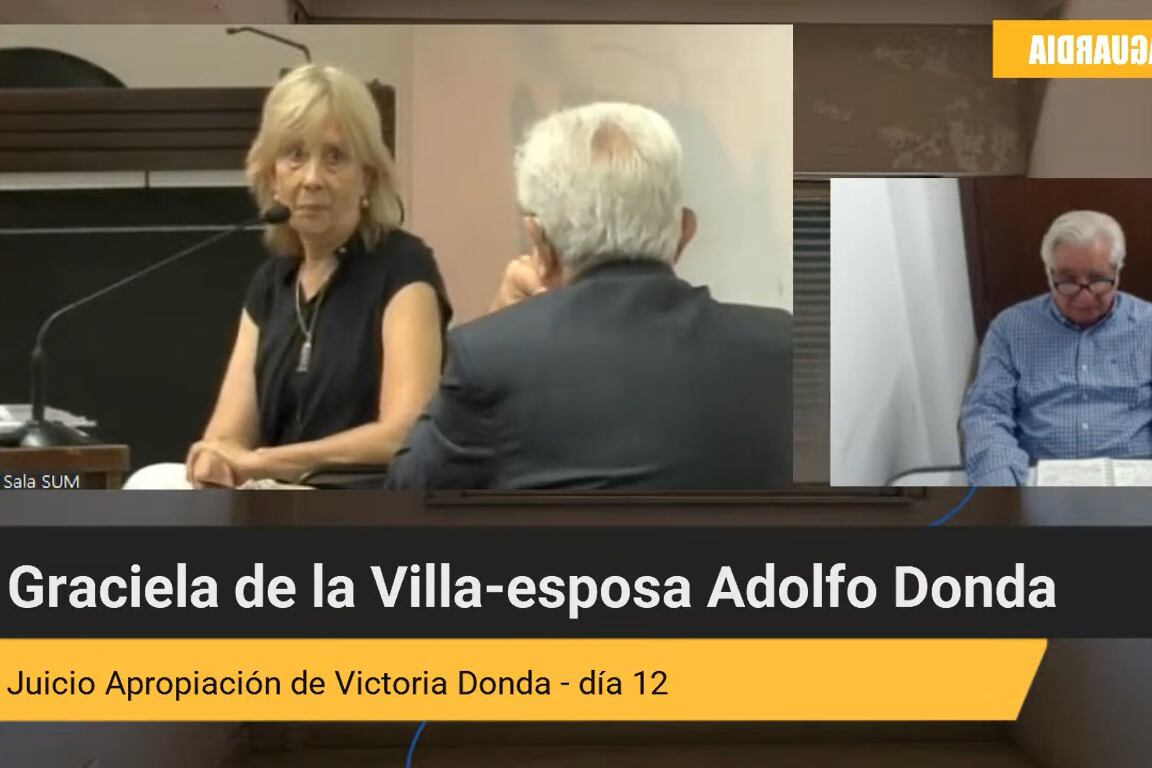 La declaración de Graciela de la Villa seguida desde la cárcel por su esposo, Adolfo Donda.