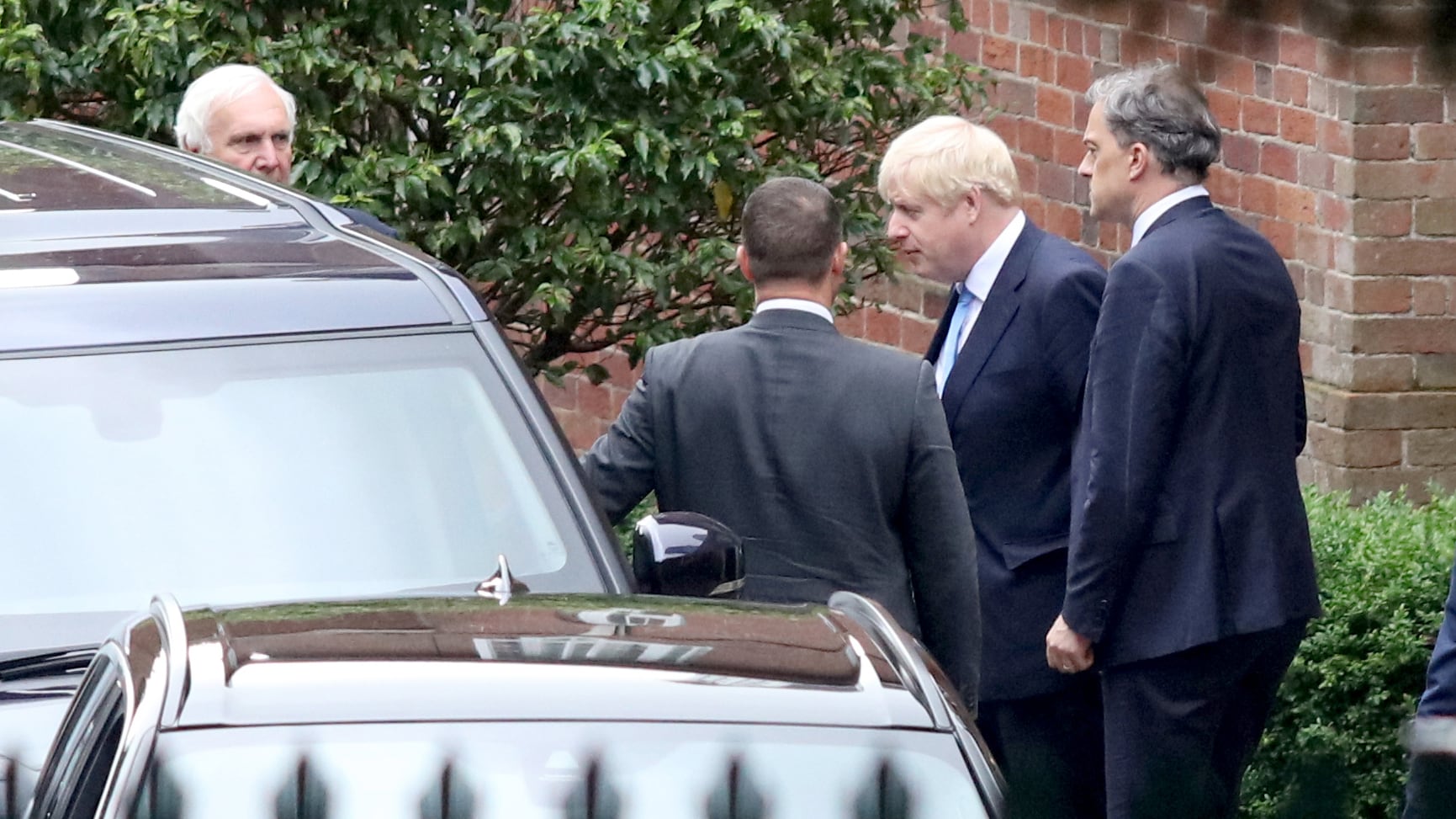 Boris Johnson estuvo en Irlanda del Norte como parte de una gira.