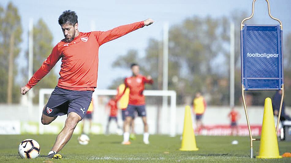 Pablo Pérez, una de las fijas en Independiente.