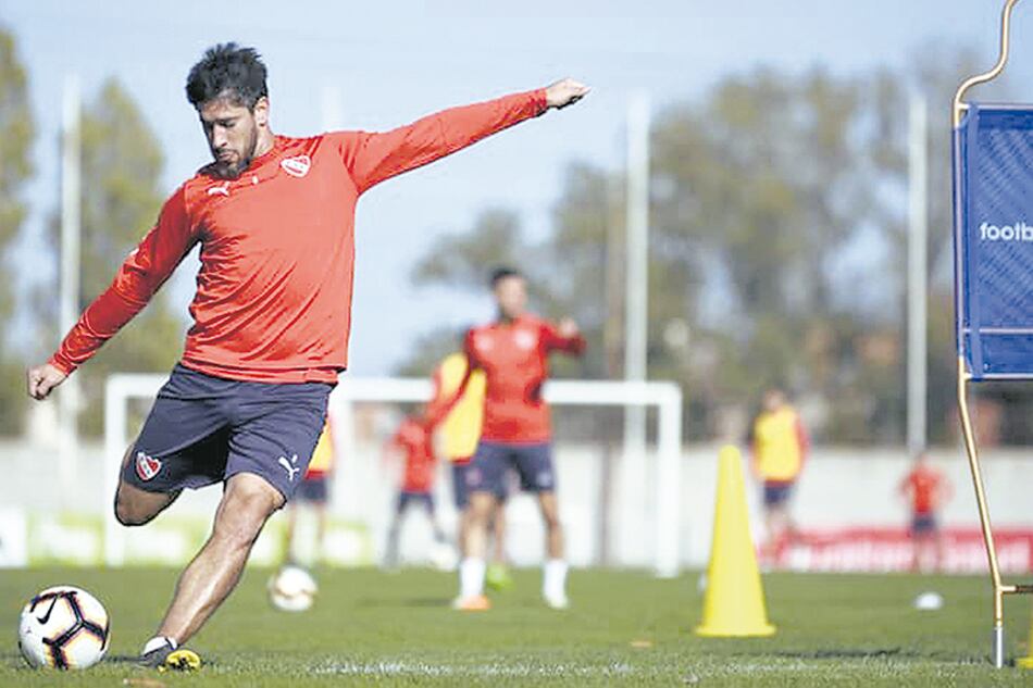 Pablo Pérez, una de las fijas en Independiente.