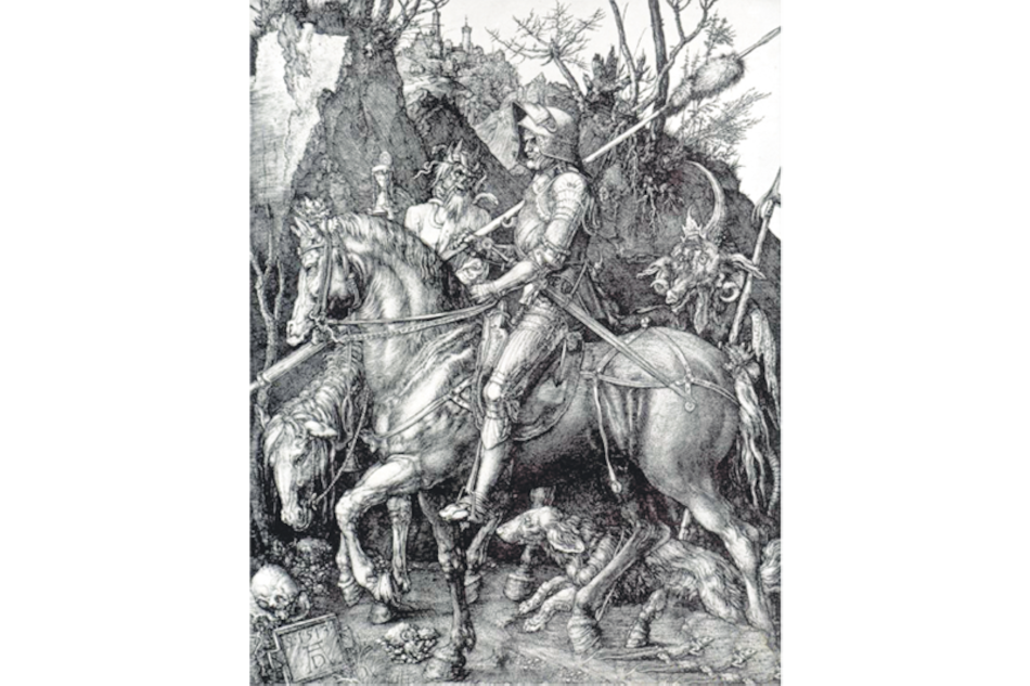 EL CABALLERO, LA MUERTE Y EL DIABLO, DE DURERO