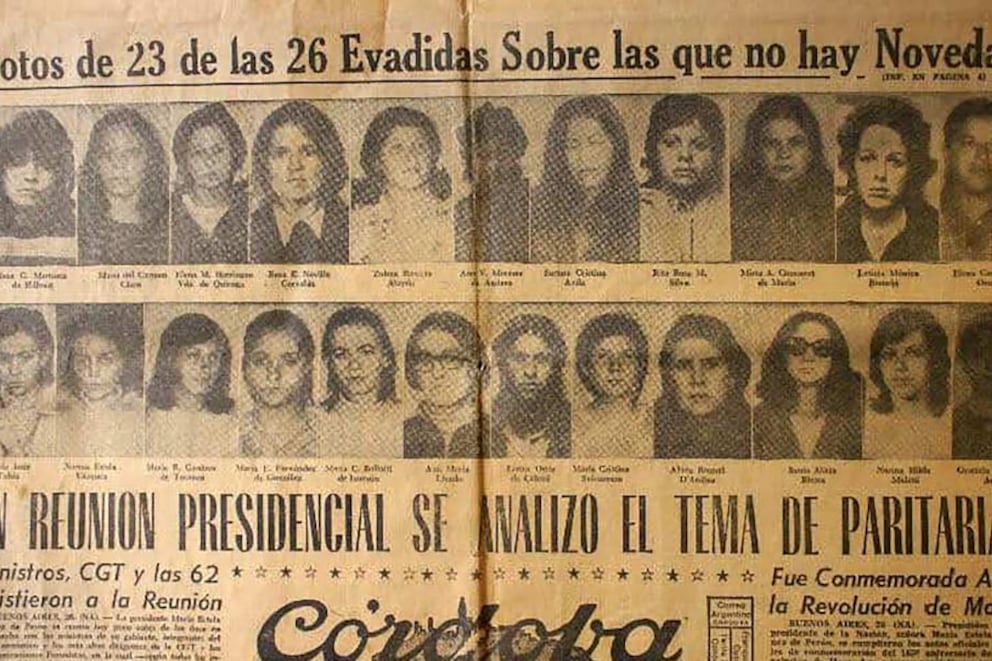 Un recorte de la época. La fuga fue tan bien orquestada que en principio no encontraron a ninguna.