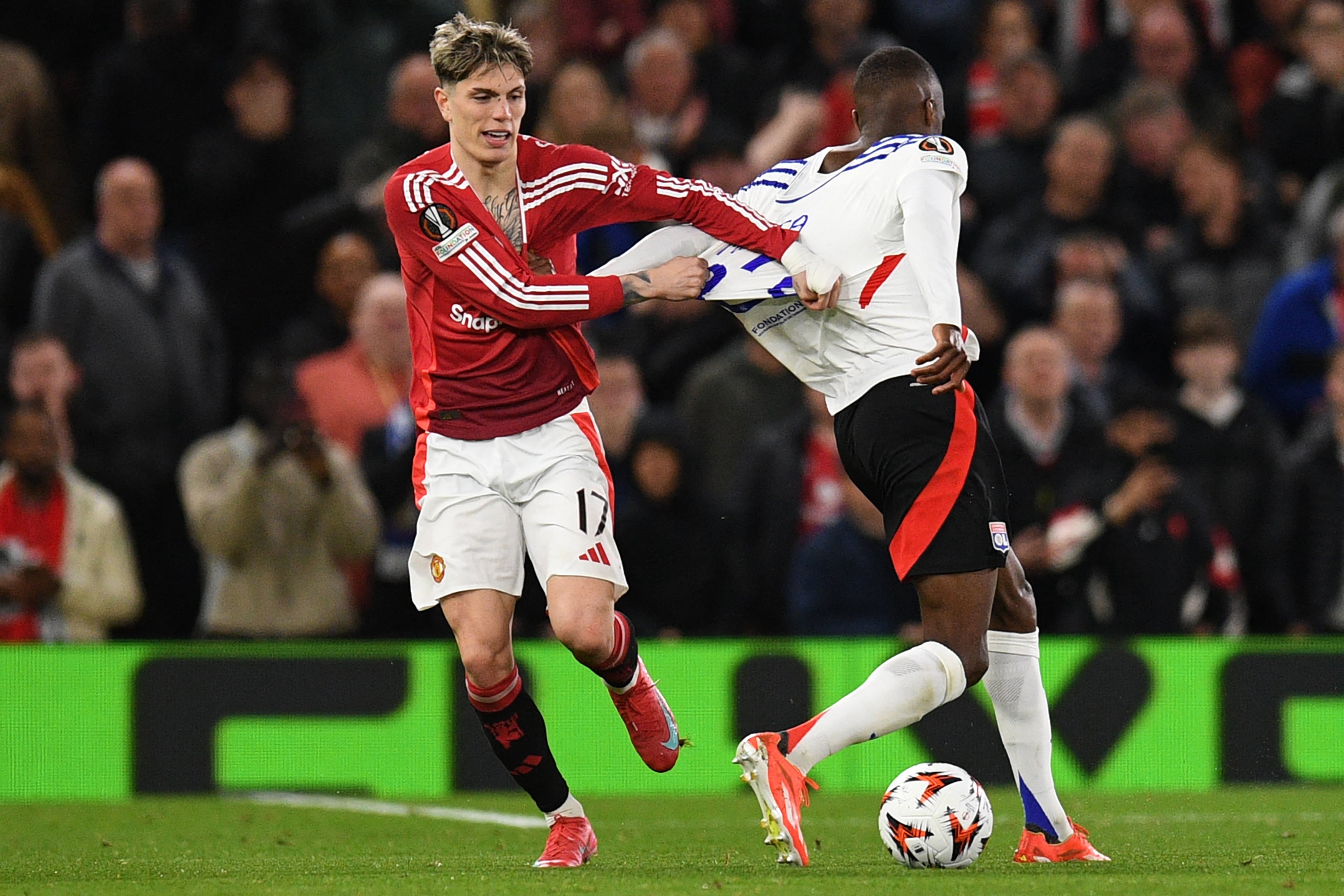 Alejandro Garnacho terminó la temporada pasada como suplente.