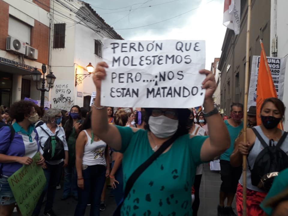 Lucha de las mujeres contra los femicidios en Salta