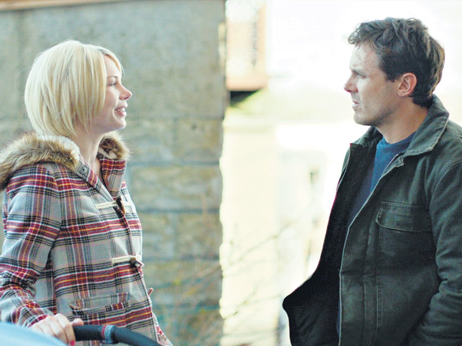 Michelle Williams y Casey Affleck, una escena de Manchester junto al mar.
