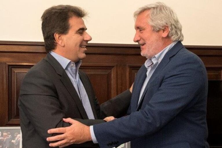 Cristian Ritondo y Julio Conte Grand, cuando compartían funciones en el gobierno de María Eugenia Vidal.