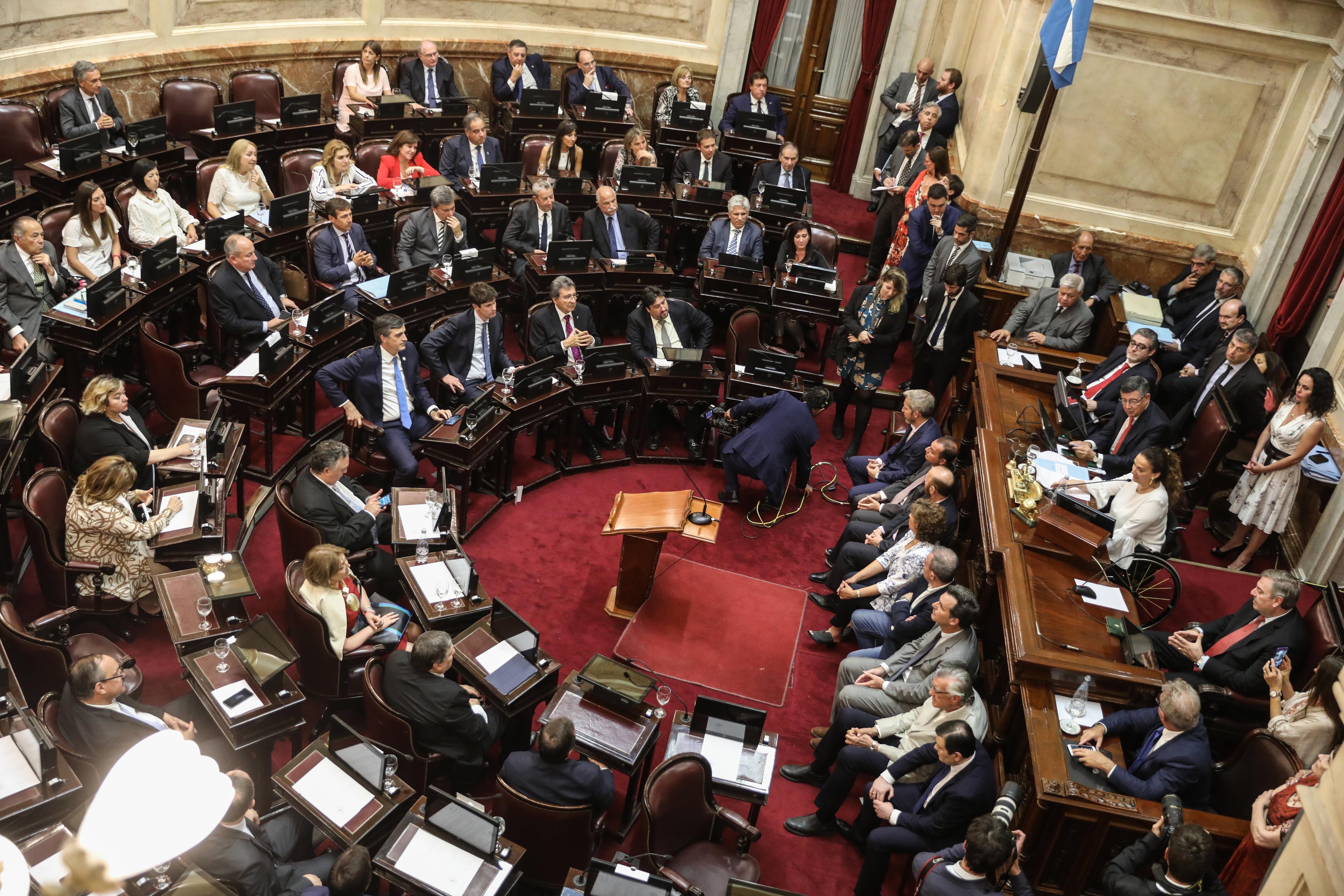 El Senado se quedó sin servicio eléctrico a la hora de la jura de los nuevos integrantes.