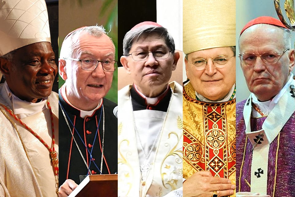 Turkson, Parolin, Tagle, Burke y Erdó