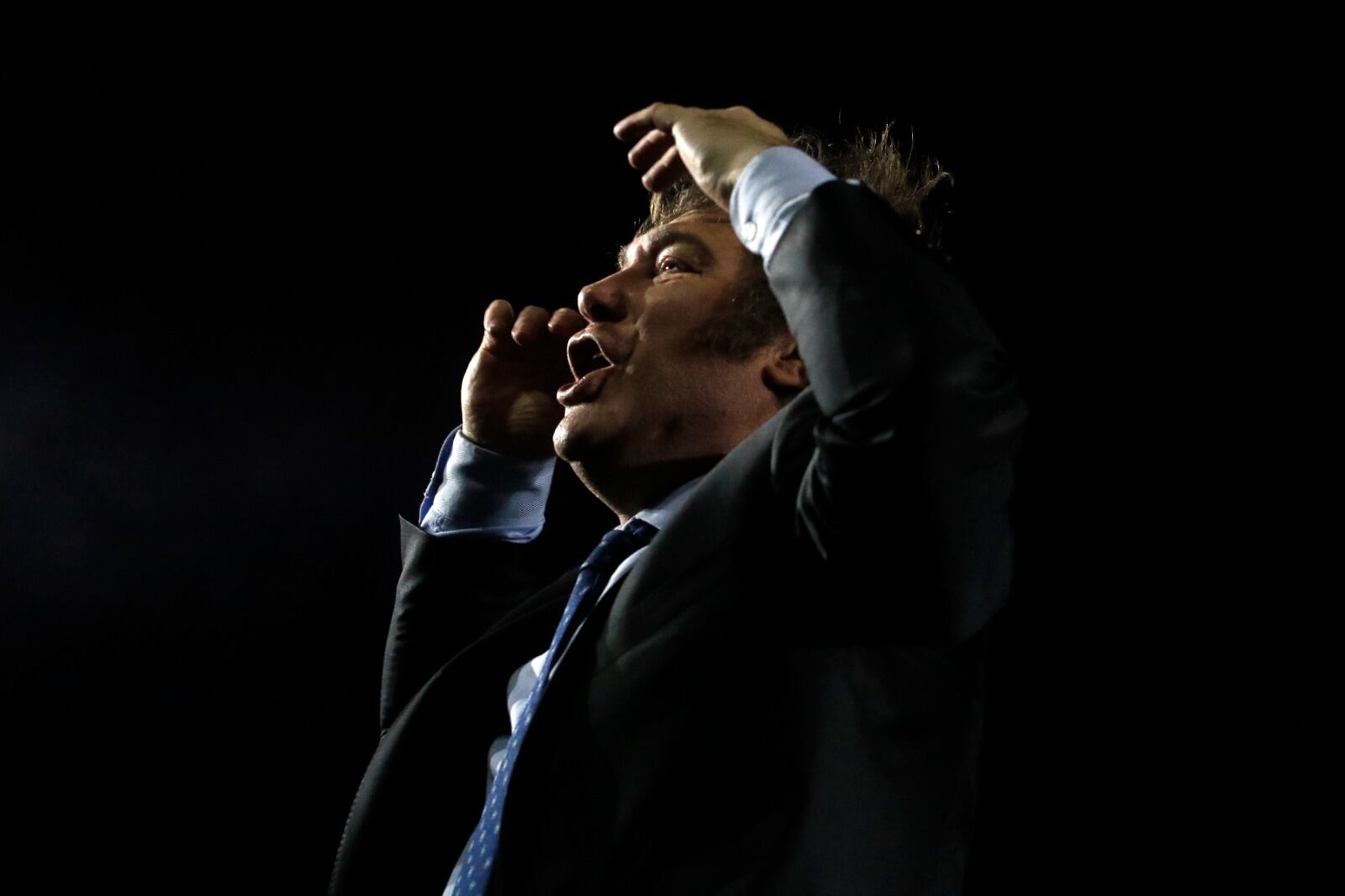 El presidente, en su propio "Panic Show a plena luz del día".