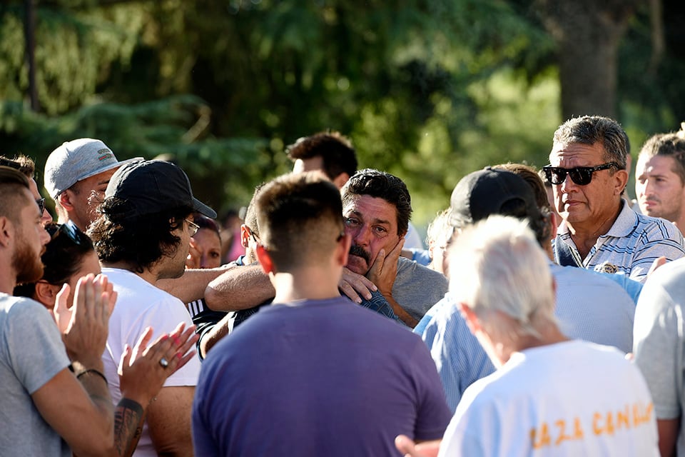 El padre de Orellano recibió el afecto de numerosas personas.