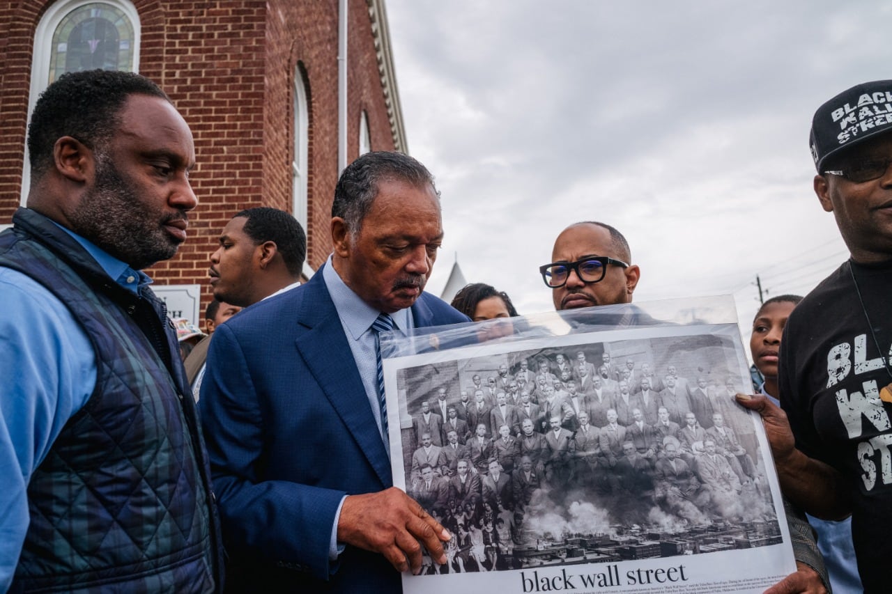 El reverendo Jesse Jackson participó en uno de los homenajes. 