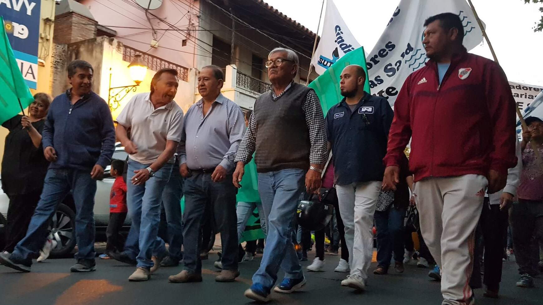 Pedro Serrudo encabeza una marcha de UTM del año pasado