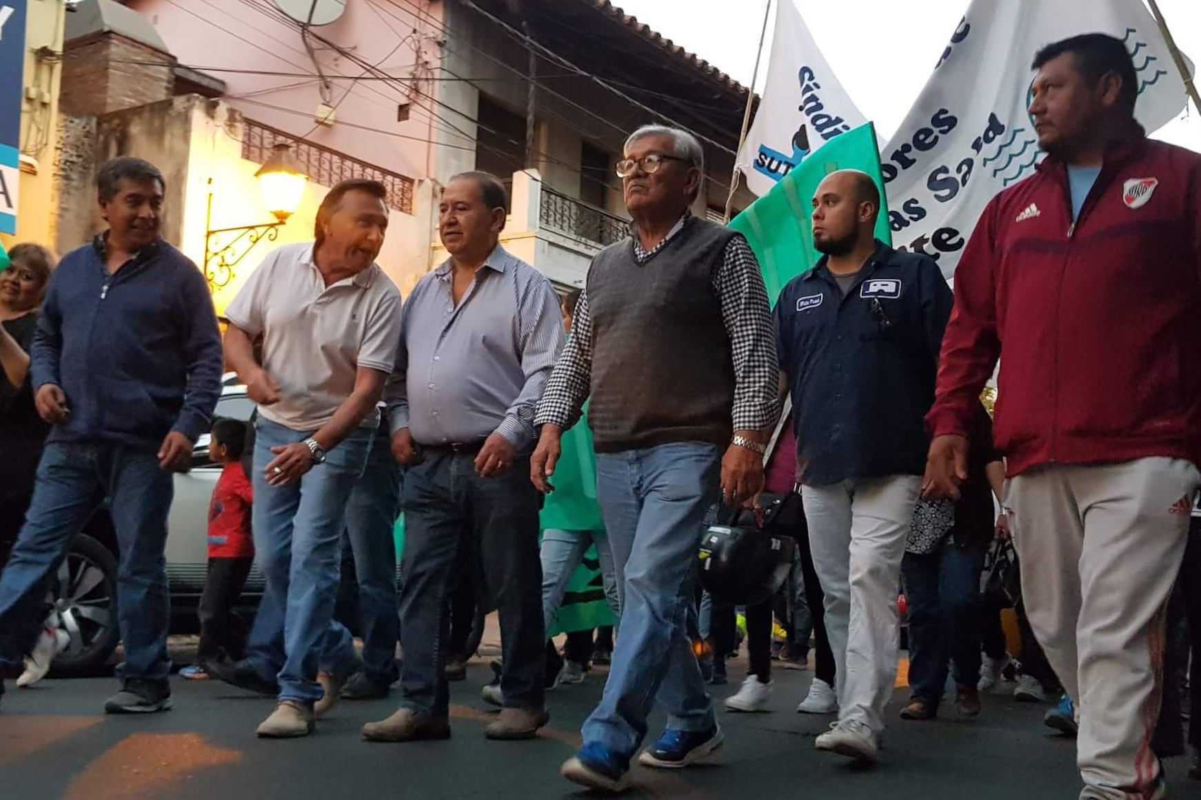 Pedro Serrudo encabeza una marcha de UTM del año pasado