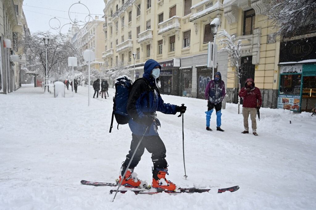 Las mejores fotos de la nieve en Madrid.