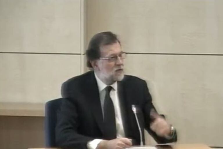 Rajoy declara ante el tribunal que juzga la trama de corrupción del PP valenciano.