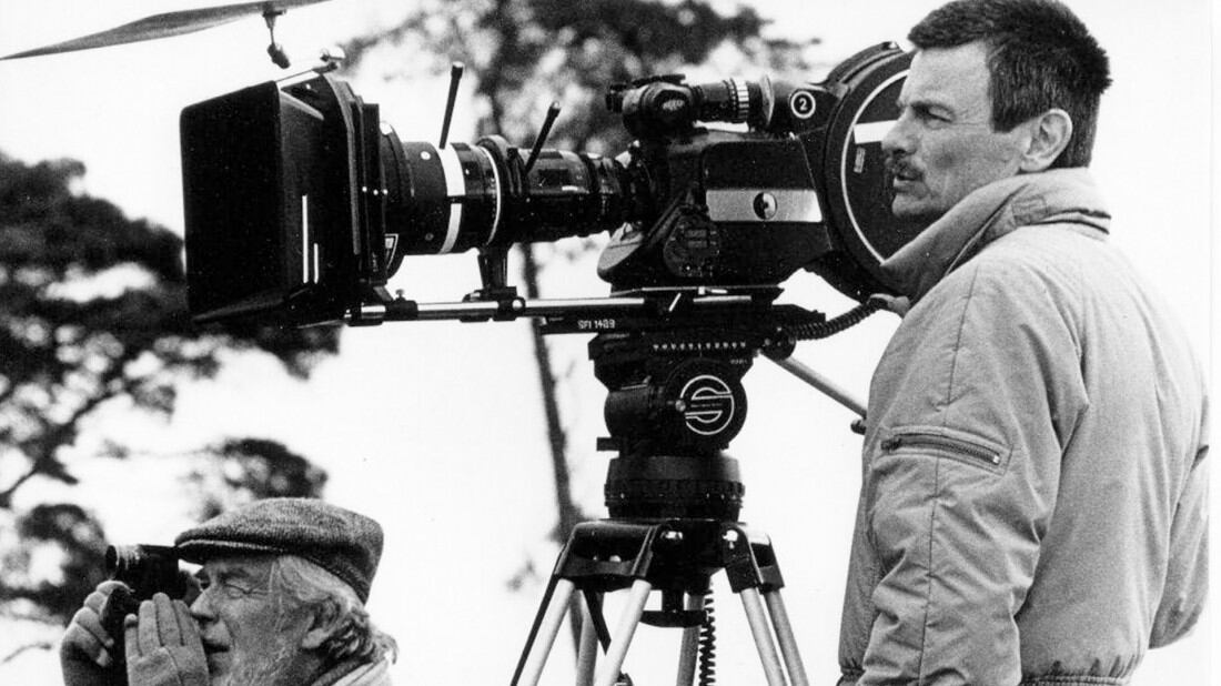 Andrei Tarkovski durante el rodaje de su última película, "El sacrificio" (1986). 