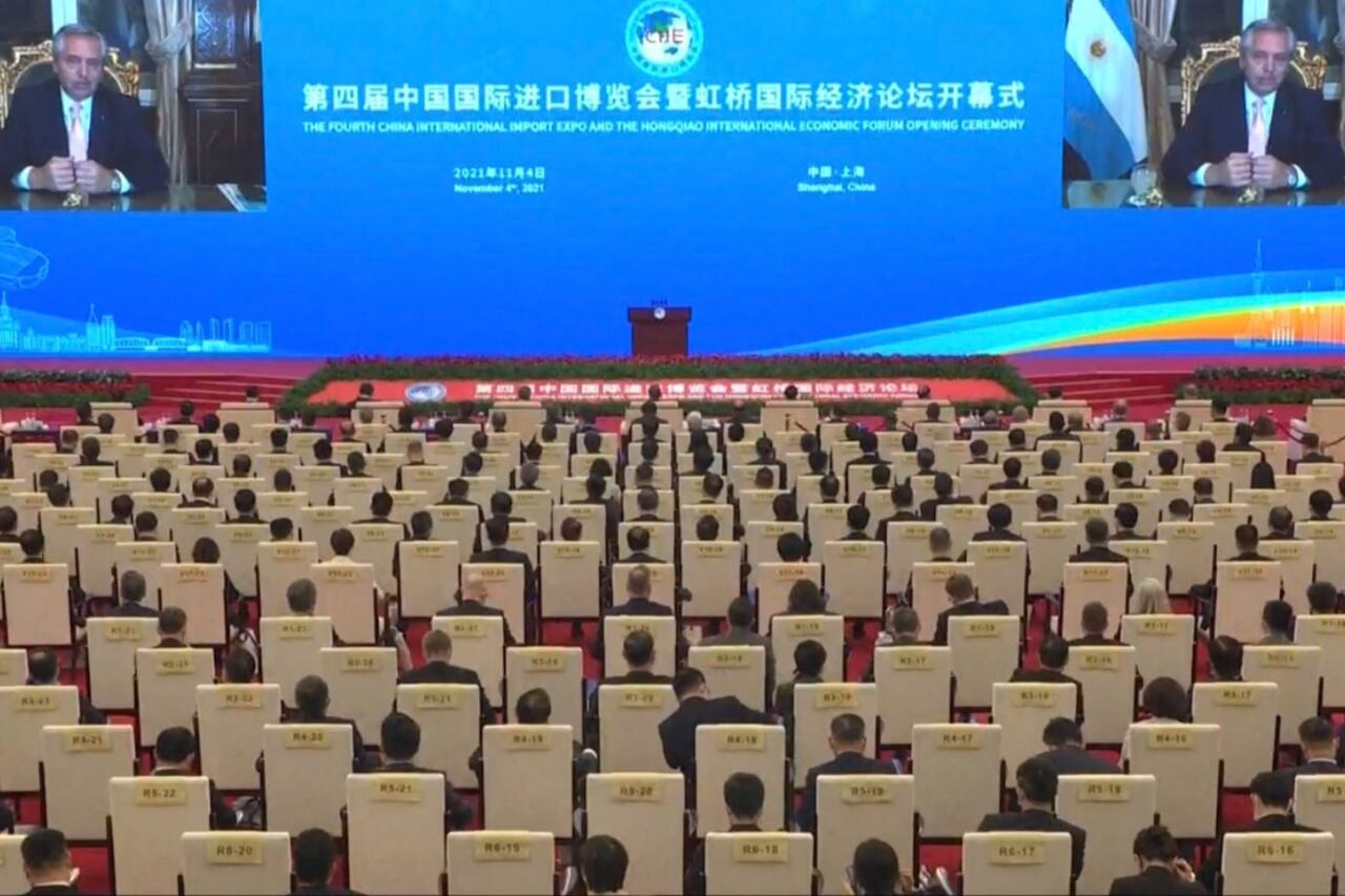 El presidente habló después de Xi Jinping.