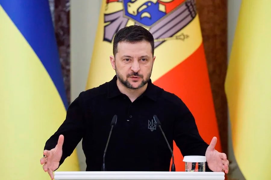 Volodimir Zelenski, presidente de Ucrania.