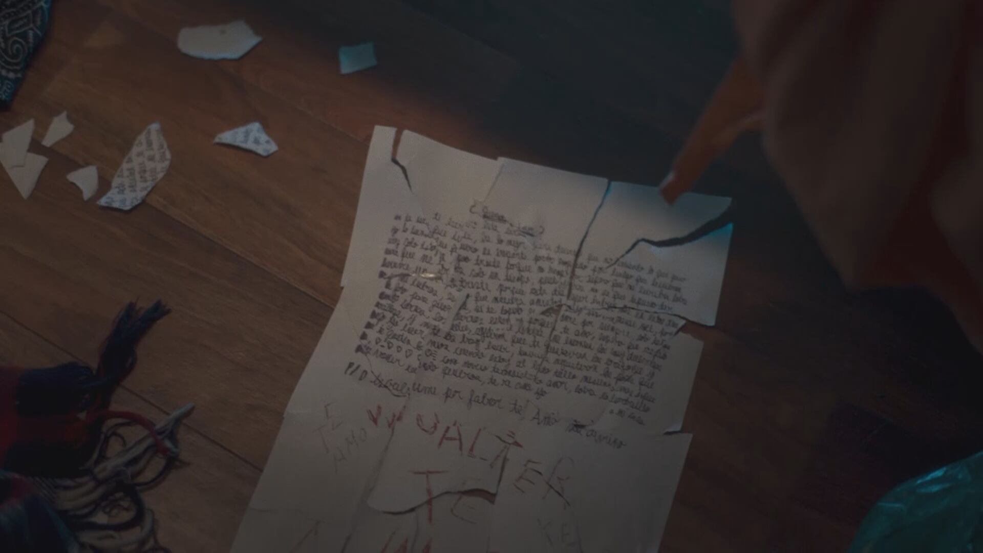 Un fragmento de la carta fraguada por las supuestas amigas de Natalia. 