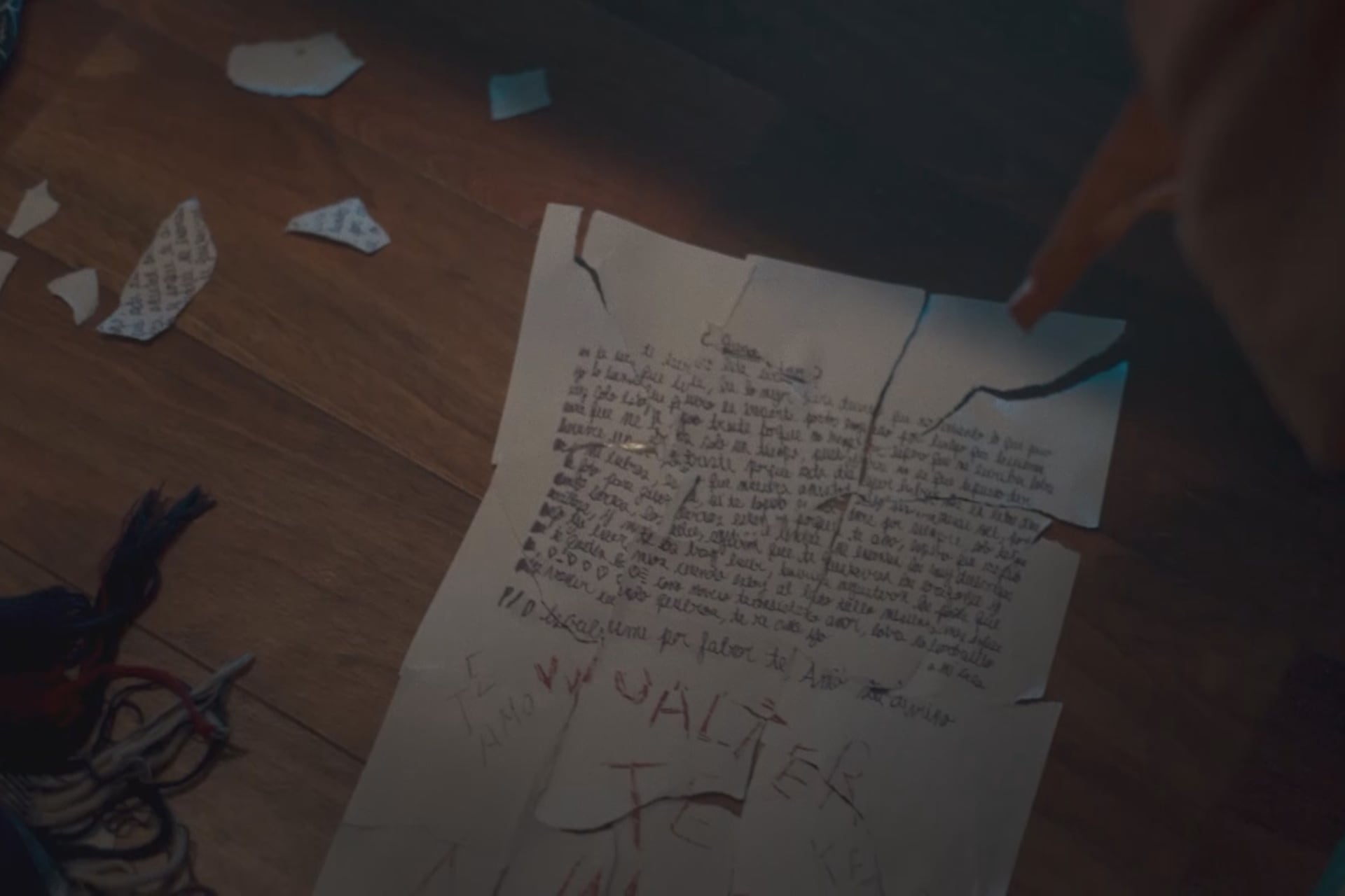 Un fragmento de la carta fraguada por las supuestas amigas de Natalia.