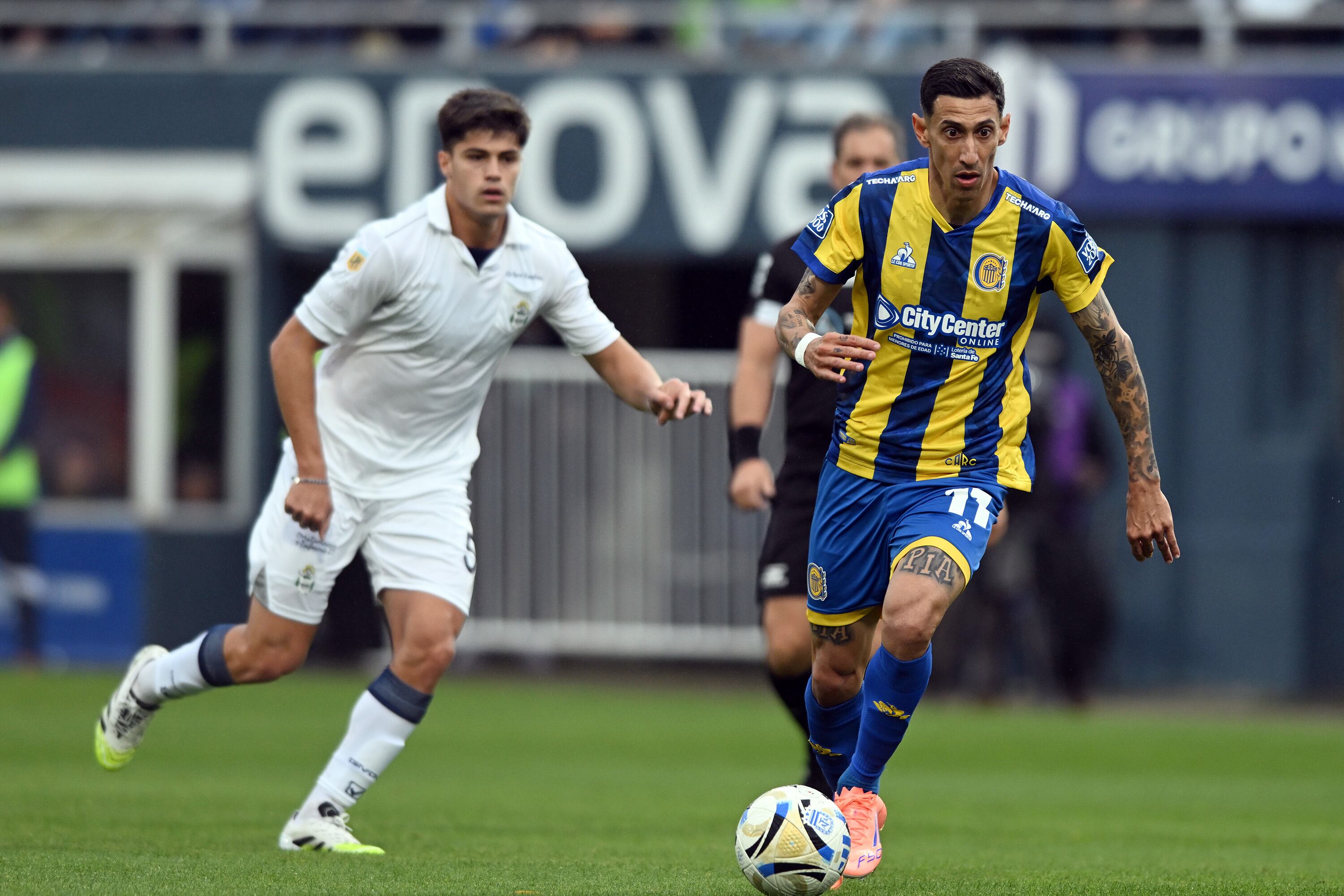 Di María, autor de un gol y el mejor de toda la cancha.