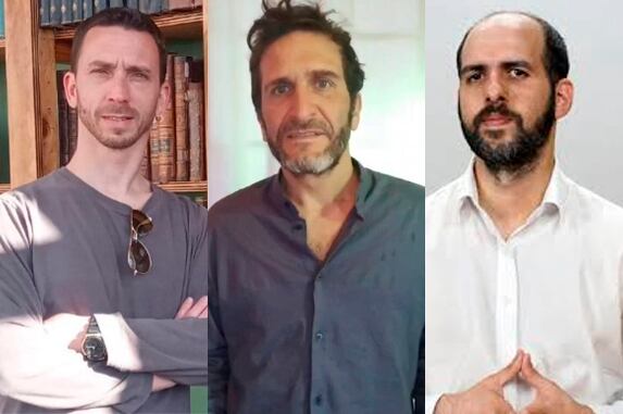 Andrés Wainer, Andrés Asiain y Sergio Chouza.